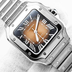 Cartier Santos Moyen Modèle Brun