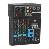 Professional Mini Music Sound Audio DJ Mixer/USB 4 Channels DJ Console Audio Mixer Professional Sound System Dj Mixer