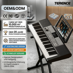 TERENCE SP611 Portable Piano 61 Piano Keys Digital Keyboard for Home Piano & Daily Practice
