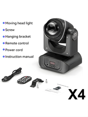 U'King 120W Stage Moving Head Light White LED & 12PCS 5050 RGBW LED 18 Prisms Gobo DMX512 Sound Control For Carnival Party Musical Show Wedding Club Bar KTV DJ Disco