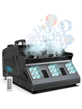 U'King 1500W Nebel- und Seifenblasenmaschine, Rauch und Seifenblasen, 18 RGB-LEDs
