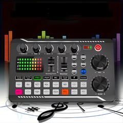 LED Light Voice Changer Sound Card