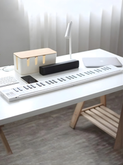 1 clavier électronique portable pliable à 61 touches (avec sac de transport)