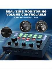 Aufnahmestudio-Paket mit professionellem Audio-Interface und Podcast-Mikrofon für Gamer-Podcaster
