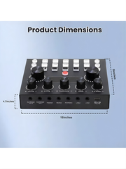Aufnahmestudio-Paket mit professionellem Audio-Interface und Podcast-Mikrofon für Gamer-Podcaster