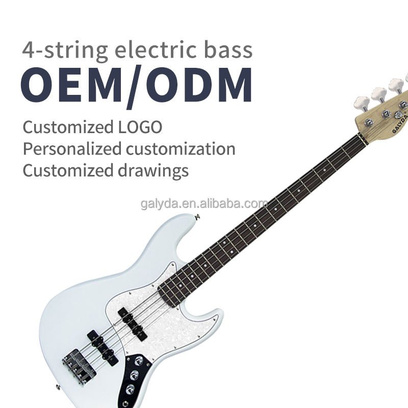 Professional GALYDA GL4-100 4-String Electric Bass Guitar Poplar Body Maple Neck Rosewood Fingerboard Matte Finish