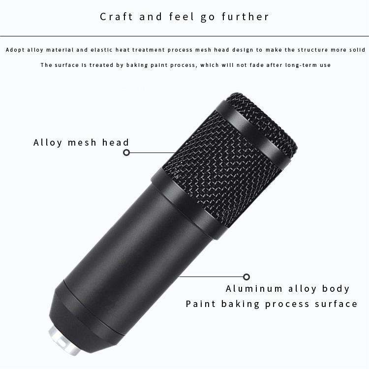 X925-2BM 800Professional PC V8S Sound Card Set BM800 Mic Studio Condenser Microphone for Karaoke Podcast Recording Live Streamin