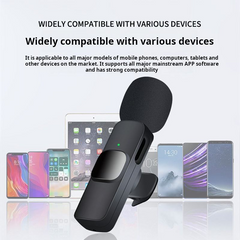 X822 -1 Professional 2.4GHz K9 Omni-directional Condenser Wireless Microphone for Church Live Streaming Podcasts Studio Use Cel