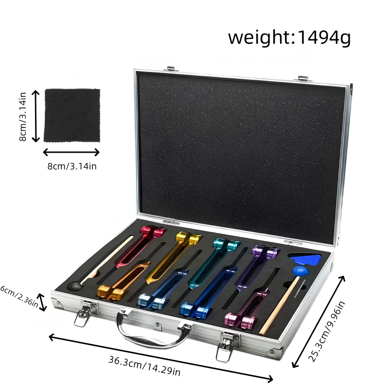 Colorful Tuning Fork Gift Box Set