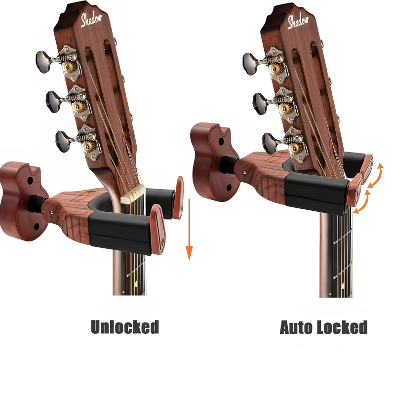 Guitar Wall Mount, Auto-Locking Guitar