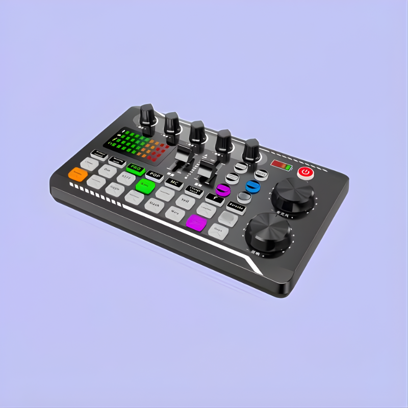LED Light Voice Changer Sound Card