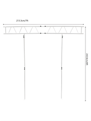 WANLECY Aluminium-Lichtstativ, Lichtstangenhalterung, DJ-Lichtstativ, DJ-Lichtstangenhalterung