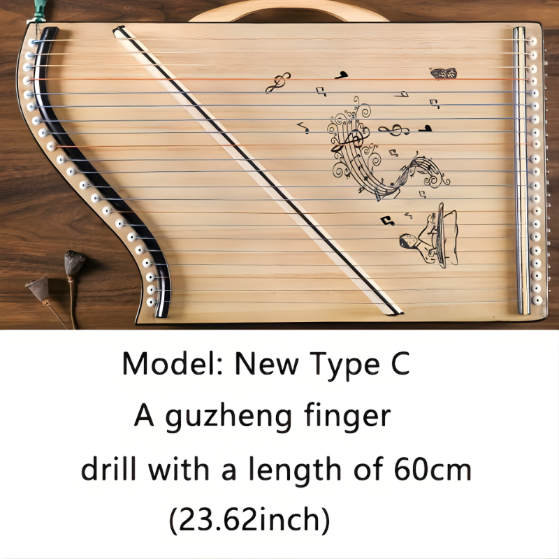 DLASO 21-saitige Mini-Guzheng – Tragbares professionelles Fingerübungsinstrument für Anfänger