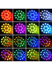 150W Bühnen-Moving-Head-Scheinwerfer, Weißlicht, RGB-LED-Ring, Gobo-Prismen-Effekt