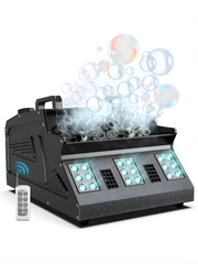 U'King 1500W Nebel- und Seifenblasenmaschine, Rauch und Seifenblasen, 18 RGB-LEDs