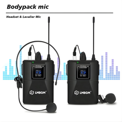 LMBGM Wireless Microphone System With 2 Handheld Microphones