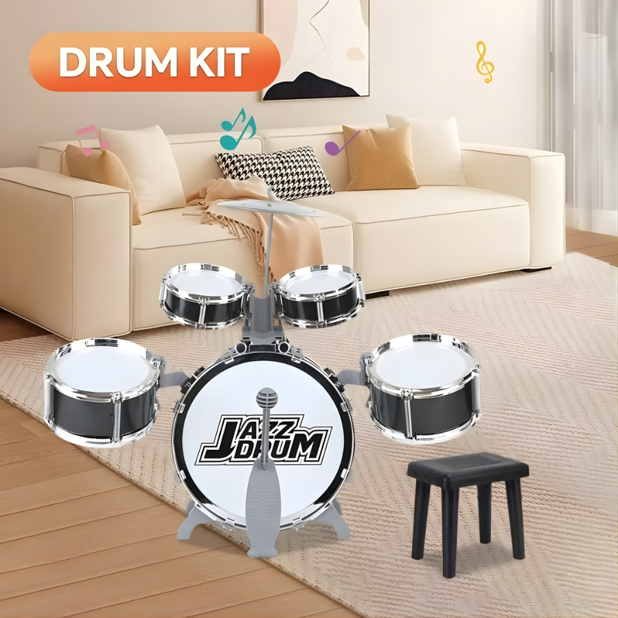 Batterie jazz améliorée pour enfants, ensemble de 5 pièces pour enfants d'âge préscolaire