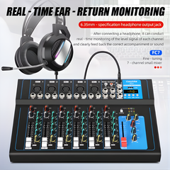 7-channel professional mixing console