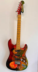 Splattercaster Artwork stratocaster custom shop painted guitar unique