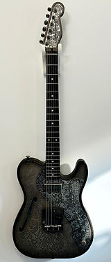 James Trussart telecaster USA steeltopcaster Paisley antiqueengraved new