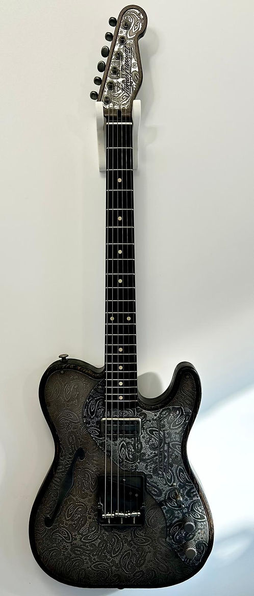 James Trussart telecaster USA steeltopcaster Paisley antiqueengraved new