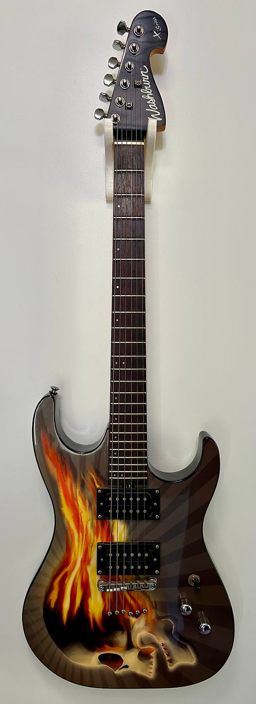 Washburn Pro stratocaster Skull design collector