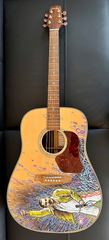 Freddie Mercury Queen guitar painted Montreux 2011